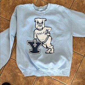 Yale Bulldogs Blue Yale Sweatshirt Yale University Sweatshirt Size L